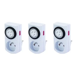 Lot de 3 programmateurs mécanique journalier