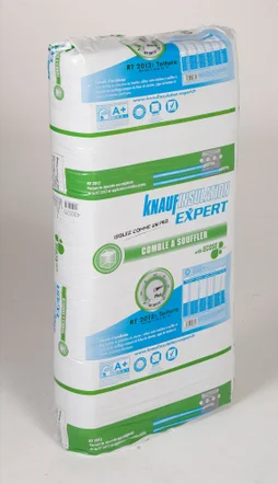 Laine De Verre À Souffler Knauf Insulation, 16.6Kg, R Variable Selon L'Épaisseur