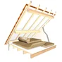 Rouleau de laine de verre KNAUF Comble 040 kraft, Ep.100mm, 9.5x1.2m