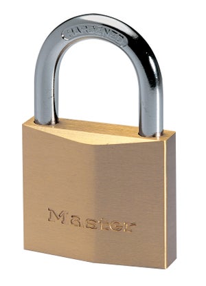 Master Lock 2950Eurd Cadenas À Clé Extra Fin En Laiton, Doré, 8,1 X 5 X 1,7 Cm