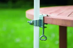 Pince de fixation table argent