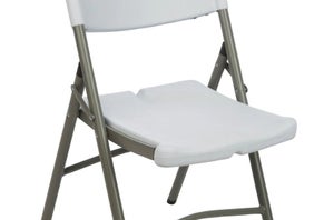 Chaise de jardin Pliante lifetime en acier blanc