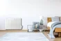 Radiateur électrique à inertie fluide horizontal, CELCIA, 1800 W blanc