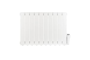 Radiateur électrique à inertie fluide horizontal, CELCIA, 1800 W blanc