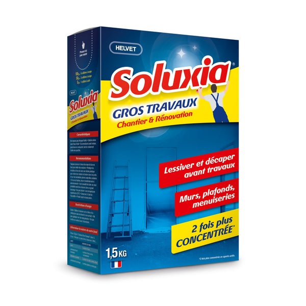 Lessive gros travaux SOLUXIA Chantiers et rénovations, 1.5Kg