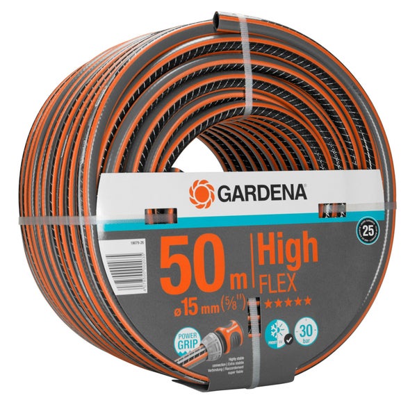 Tuyau d'arrosage nu GARDENA Highflex L.50 M Diam.15 Mm