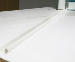 Quart-de-rond médium en MDF arrondi, 18 x 18 mm L. 2.44 m blanc