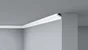 Moulure de plafond DC3, polystyrène, 33x33mm, 2m, DECOFLAIR
