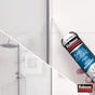 Mastic silicone cuisine/bain blanc RUBSON cartouche 280 ml