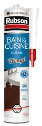 Mastic silicone cuisine/bain wengue RUBSON cartouche 280 ml
