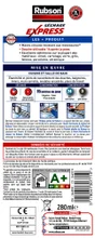 Mastic silicone cuisine/bain blanc RUBSON express cartouche 280 ml
