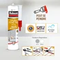 Mastic mur/fenetre acrylique RUBSON gris cartouche 280ml