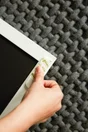 Lot de 8 languettes adhésives tableaux, COMMAND, blanc