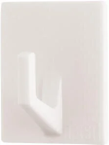 Lot de 3 crochets adhésif, 3M rectangle blanc