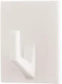 Lot de 3 crochets adhésif, 3M rectangle blanc