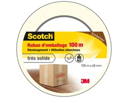 Adhésif emballage une face multiusage,  SCOTCH, L.100 m x L.48 mm transparent