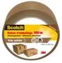 Adhésif emballage une face multiusage, SCOTCH, L.100 m x L.48 mm marron