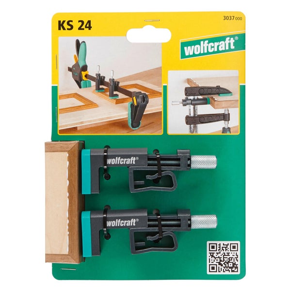 Lot De 2 Presses À Chant De Serrage Rapide Wolfcraft, 24 Mm