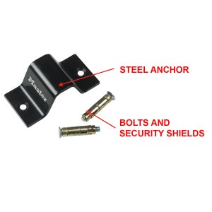 Ancrage au sol MASTER LOCK acier cémenté, 160 mm