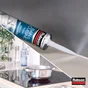 Lot de 2 mastic silicone cuisine/bain blanc RUBSON cartouche 280 ml