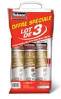 Lot de 3 mastics mur/fenetre acrylique RUBSON blanc cartouche 280ml