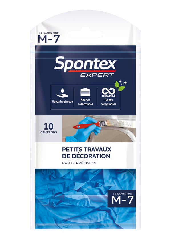 Lot de 10 gants pour outil de manutention, T 7 SPONTEX EXPERT 