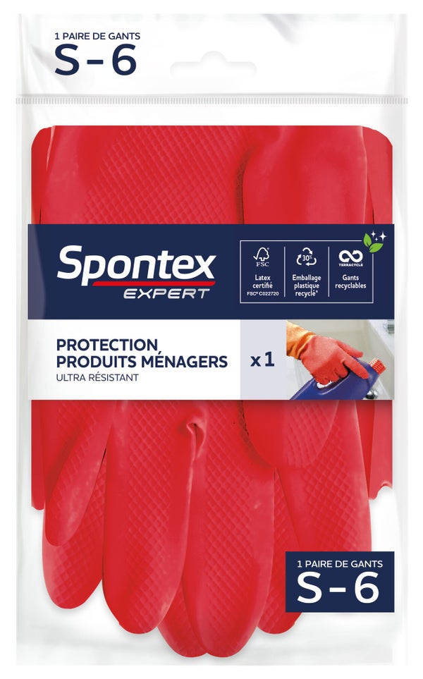 Gant pour les travaux chimiques, T 6 SPONTEX EXPERT 