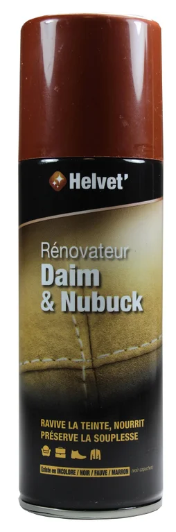 Rénovateur Daim Et Nubuck Helvet, Fauve-Marron Clair Aérosol, 200 Ml