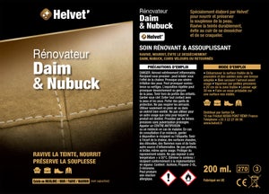 Rénovateur Daim Et Nubuck Helvet, Marron Aérosol, 200 Ml