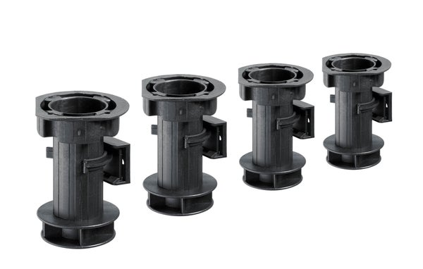 Lot De 4 Pieds Plastique À Visser H.100
