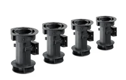 Lot De 4 Pieds Plastique À Visser H.100