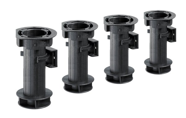Lot De 4 Pieds Plastique À Visser H.150