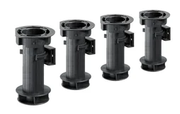 Lot De 4 Pieds Plastique À Visser H.150