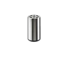 Pied De Meuble Cylindrique Fixe Acier Brossé Gris, 10 Cm