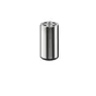 Pied De Meuble Cylindrique Fixe Acier Brossé Gris, 10 Cm