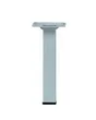 Pied Meuble Carré Hettich Fixe Acier Époxy Blanc