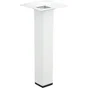 Pied Meuble Carré Hettich Fixe Acier Époxy Blanc