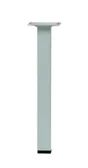 Pied Table Basse Carré Hettich Fixe Acier Époxy Blanc