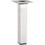 Pied Meuble Carré Hettich Fixe Acier Brossé Gris