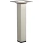 Pied Meuble Carré Hettich Fixe Acier Brossé Gris