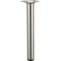 Pied Table Basse Cylindrique Hettich Fixe Acier Brossé Gris