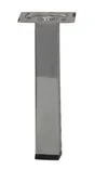Pied Meuble Carré Hettich Fixe Acier Chromé Gris