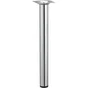 Pied Table Basse Cylindrique Hettich Fixe Acier Chromé Gris