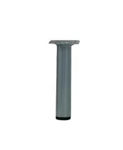 Pied Meuble Cylindrique Hettich Fixe Acier Époxy Gris