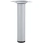 Pied Meuble Cylindrique Hettich Fixe Acier Époxy Gris