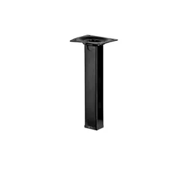 Pied Meuble Carré Hettich Fixe Acier Époxy Noir