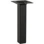 Pied Meuble Carré Hettich Fixe Acier Époxy Noir