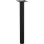 Pied De Table Basse Cylindrique Fixe Acier Époxy Noir, 30 Cm