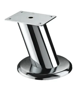 Pied Meuble Design Hettich Fixe Acier Chromé Gris