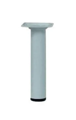 Pied Meuble Cylindrique Hettich Fixe Acier Époxy Blanc